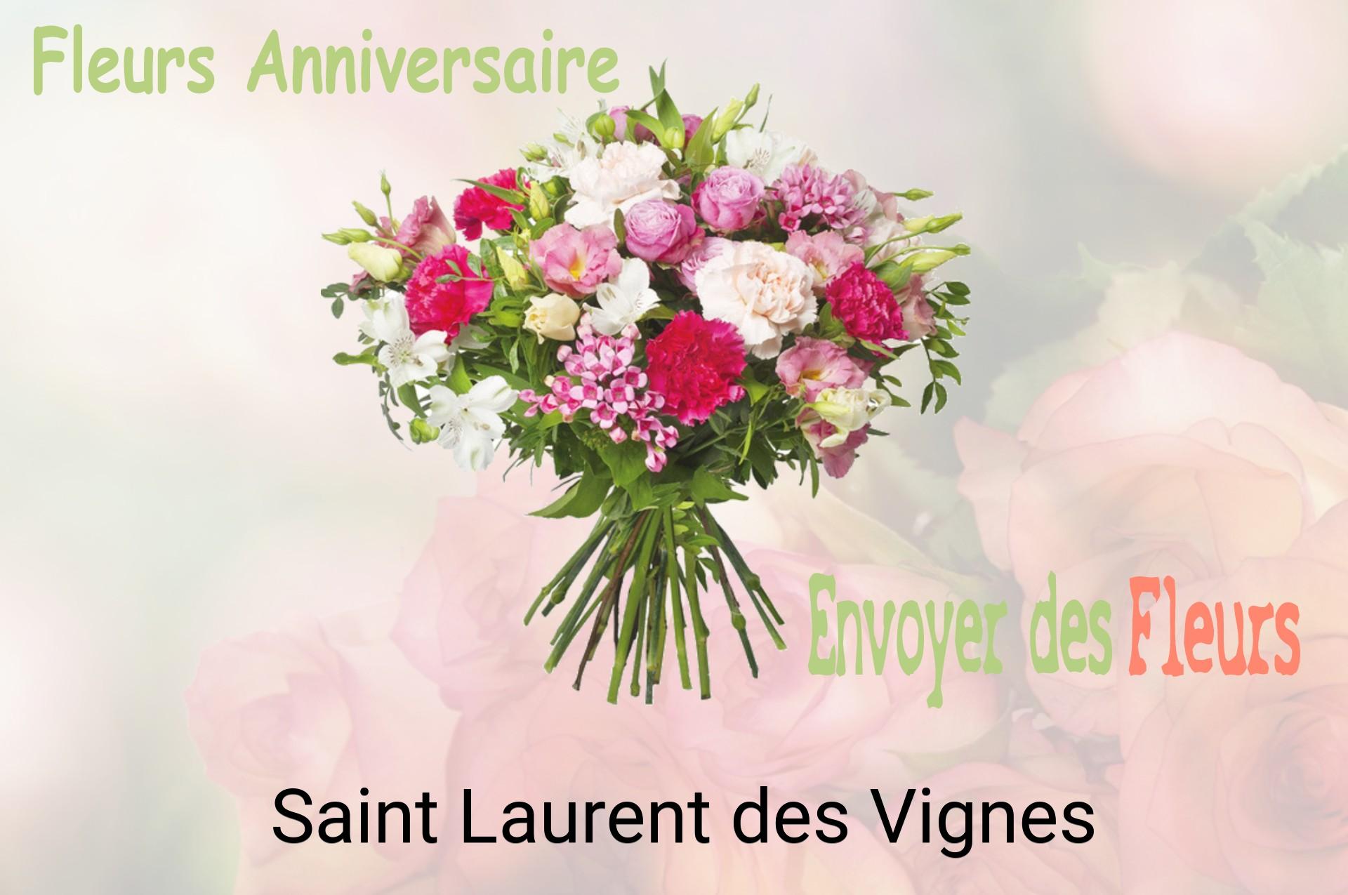 Bouquet de fleurs d’anniversaire livré à Saint-Laurent-des-Vignes