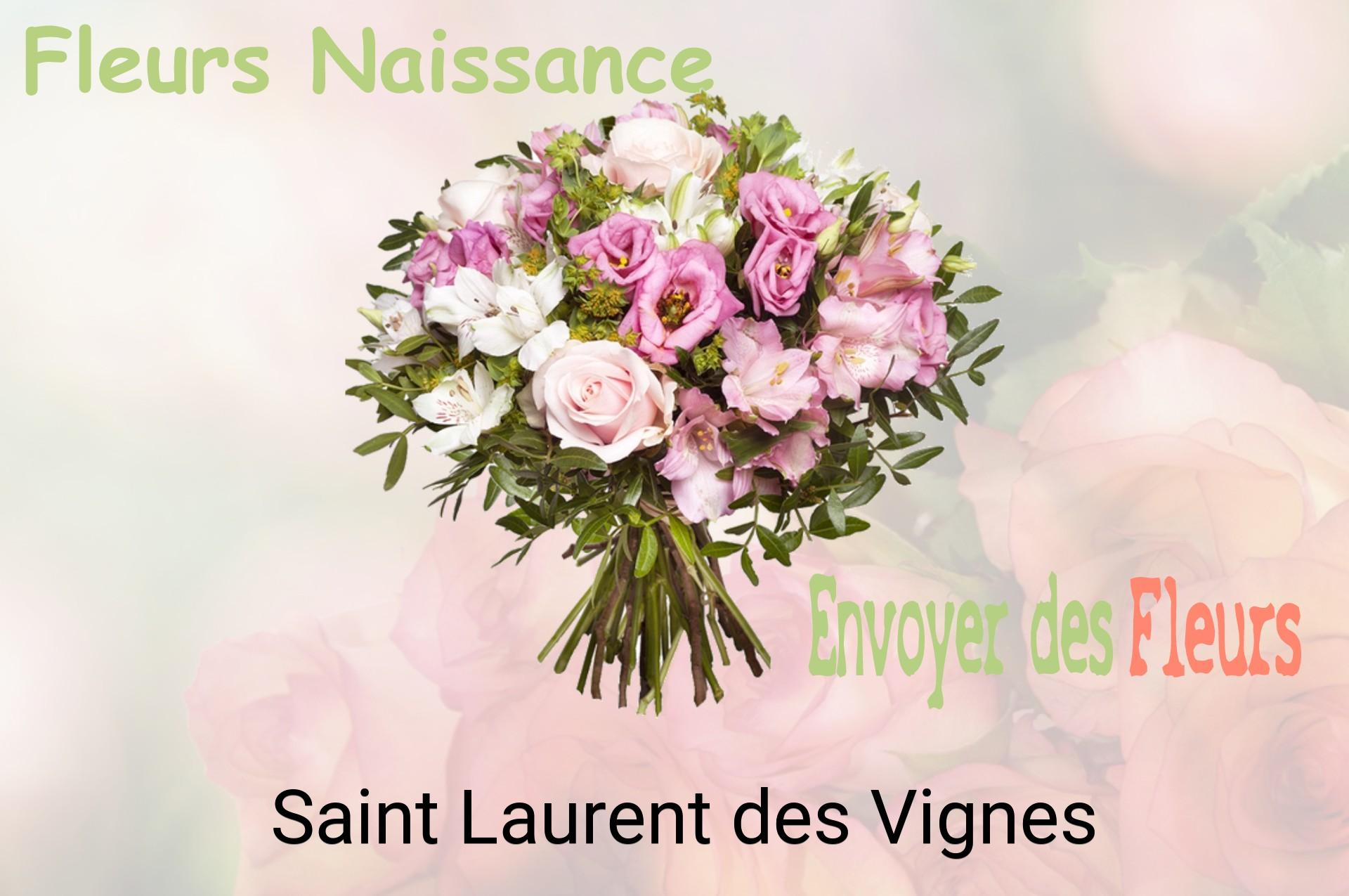 Bouquet de fleurs de naissance livré à Saint-Laurent-des-Vignes